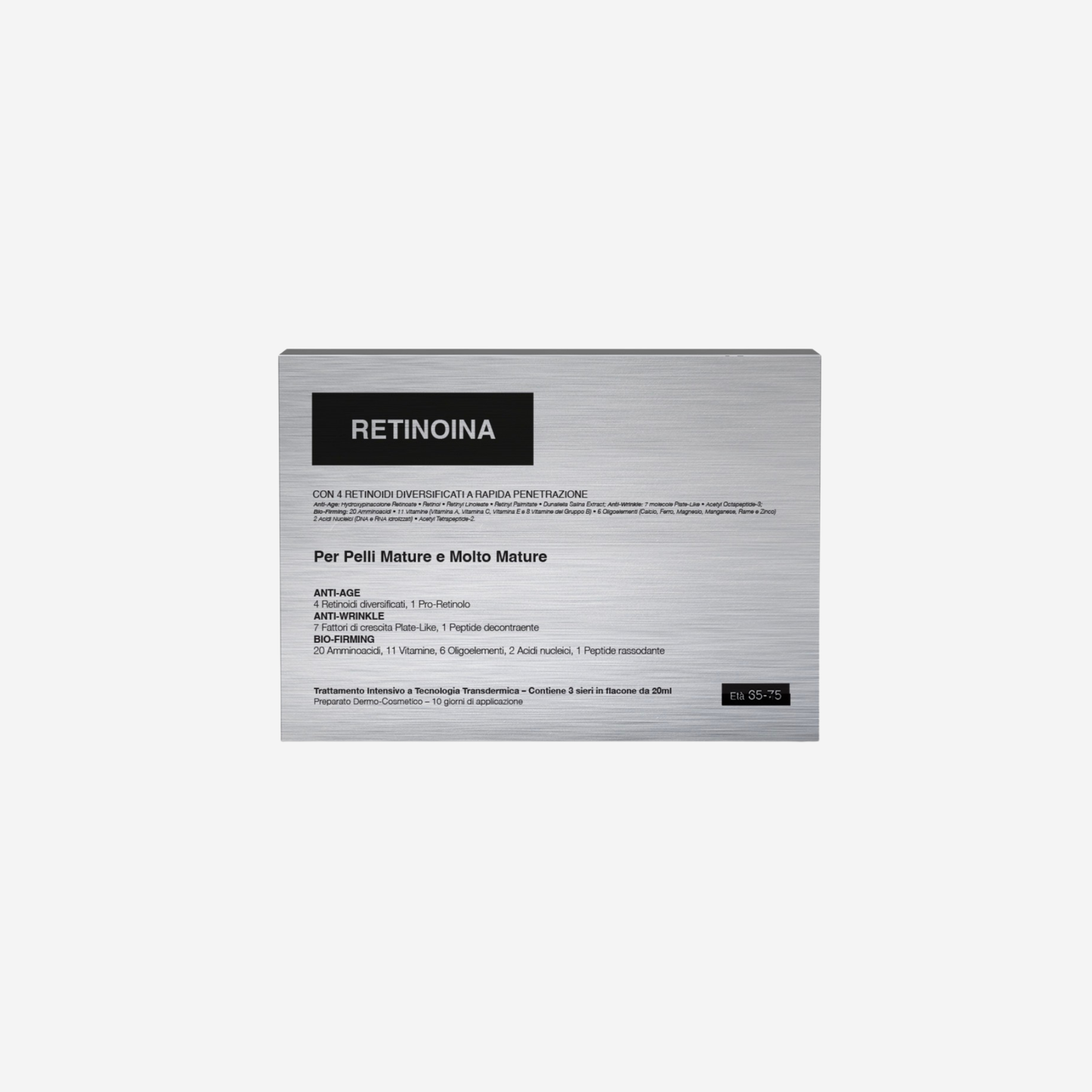 Retinoina 65/75 trattamento intensivo gel 20 ml + 2 emulsioni 20 ml