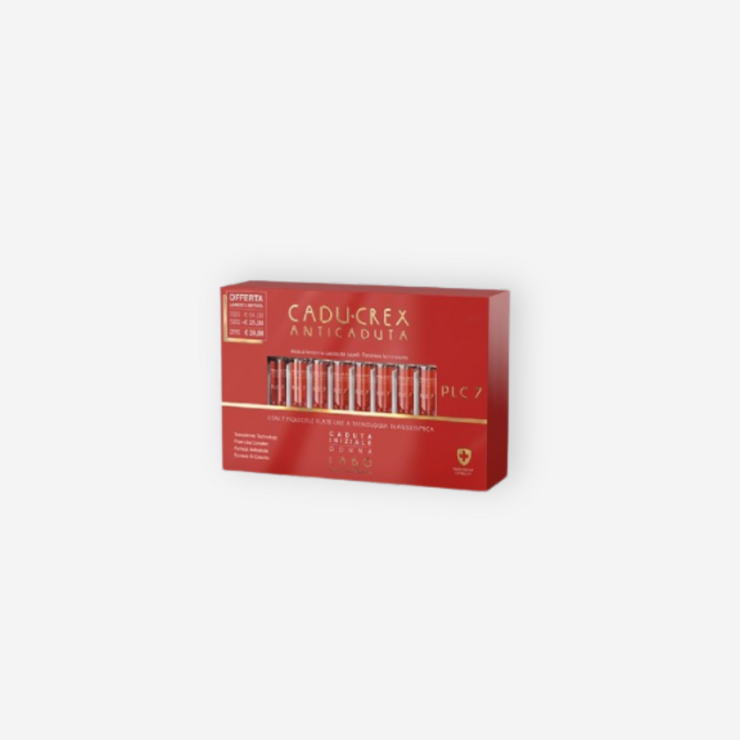 CADU-CREX ~ PLC 7 - Trattamento Anticaduta Abbondante Uomo - 40 FIALE