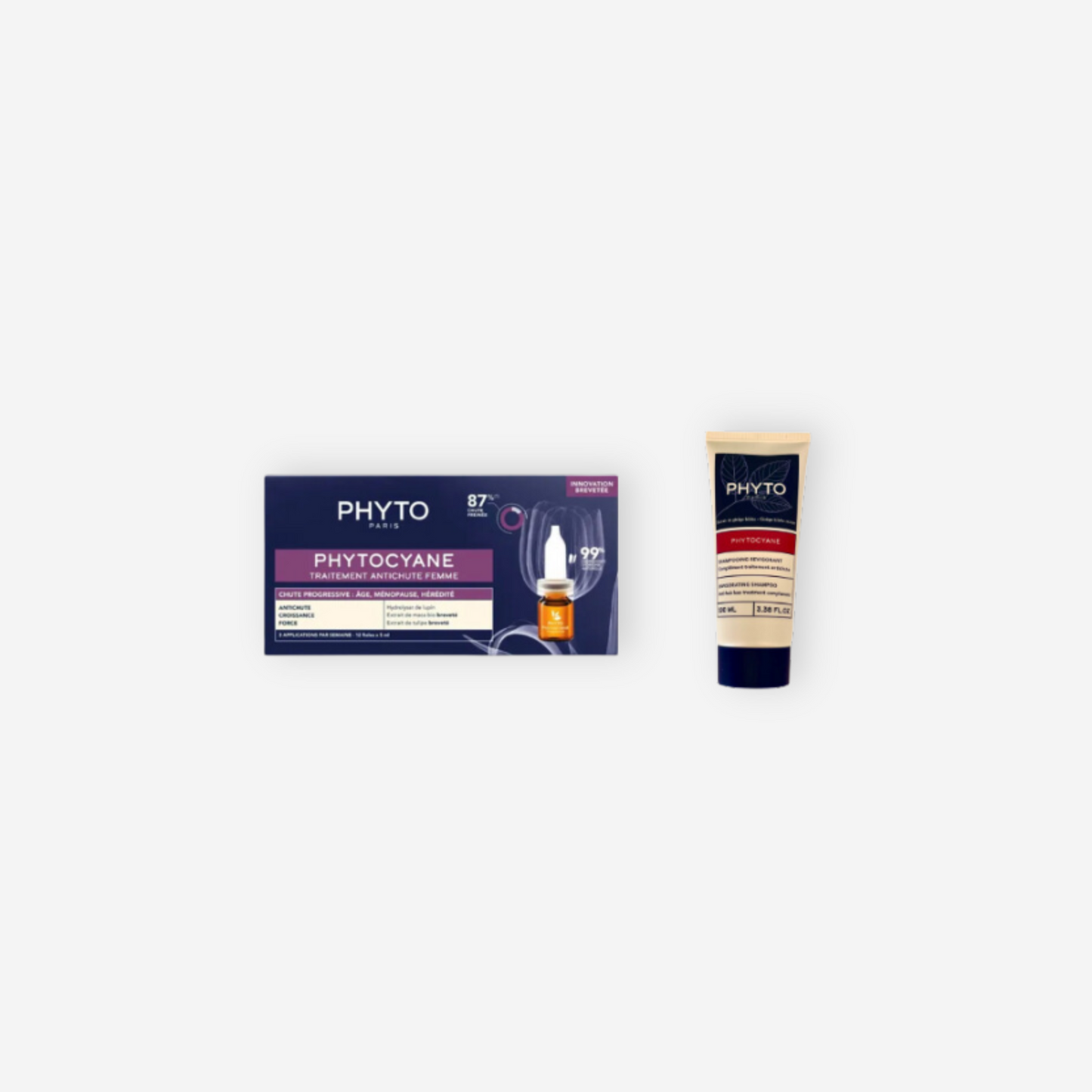Phyto Phytocyane ~ Kit Donna Caduta Progressiva 12 fiale 5 ml + Shampoo Donna 100 ml Omaggio