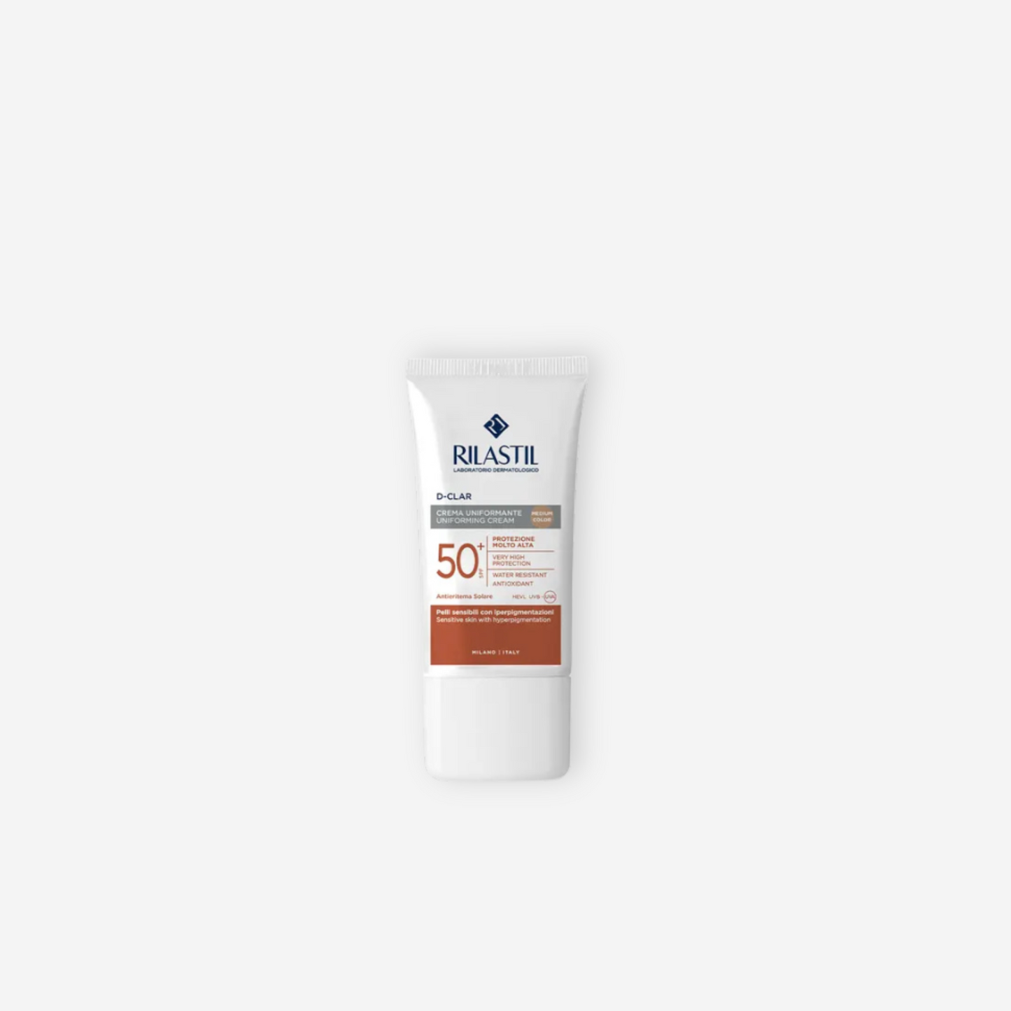 Rilastil ~ D Clar Crema Uniformante Solare Colorata SPF 50+ Viso Medium Color 40ml