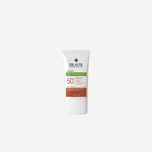 Rilastil ~ Acnestil Crema Sebo Normalizzante Solare SPF 50+ Viso 40ml